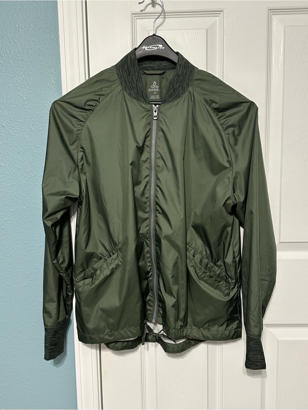 PRANA Lightweight Olive Windbreaker Jacket